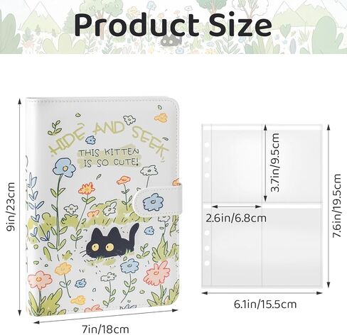 A5 Kpop Photocard Binder with 30 4-Pocket Pages (240 Card Slots),6 Ring A5 Binder Card Collector Album,PU Leather Binder Cover with Magnetic Buckle Closure for Organizing Trading Card(White) in Saudi Arabia