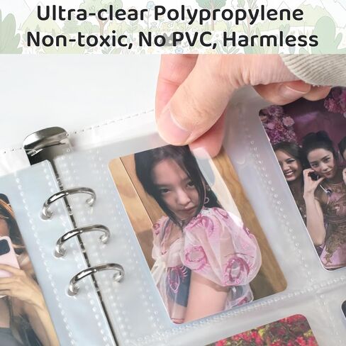 A5 Kpop Photocard Binder with 30 4-Pocket Pages (240 Card Slots),6 Ring A5 Binder Card Collector Album,PU Leather Binder Cover with Magnetic Buckle Closure for Organizing Trading Card(White) in Saudi Arabia