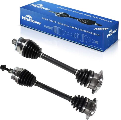 MAXFAVOR CV Axle Front Fit for VW Passat 1998-2003 2004 2005, for Audi A4 1996-2001 and S4 2000-2002 CV Axles 1.8L 2.8L 4.0L Auto Trans, FWD Left and Right Side CV Joint Shaft Assembly in Saudi Arabia
