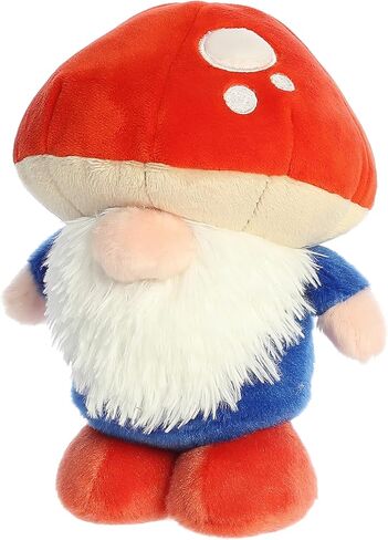 Aurora Vibrant Spring The Gnomlinis Mushroom Gnome Stuffed Animal - Decorative Charm - Endless Fun - Red 8 Inches in Saudi Arabia