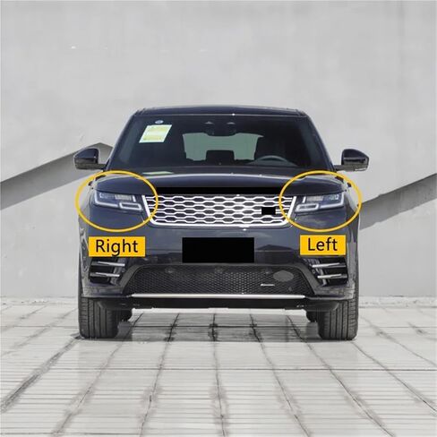 Compatible for Land Rover Range Rover Velar 2017-2023 Car Headlamp Cover Lampshade Headlight Shell Lamp Mask Glass Lens(Right) in Saudi Arabia