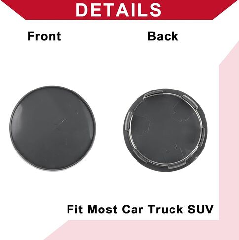 Universal Car Wheel Center Hub Cap/Rim Cover Hub Caps/for Most Cars/Snap-in Plastic 68mm 2.68" OD in Saudi Arabia