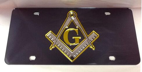 Masonic Laser Cut Acrylic Mirror License Plate in Saudi Arabia