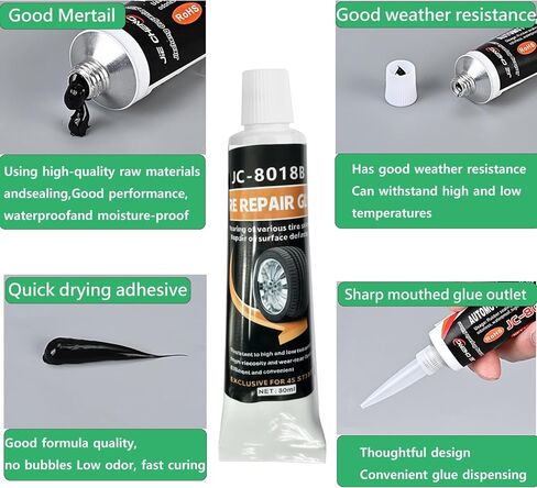 Tire Repair Nail, Tire Repair Kit, Self-Tapping Screw,Tire Screw Plug, 20pcs Tire Repair Screws Suitable for car, Motorcycle, ATV, Jeep, Truck, Tractor tire Puncture Repair in Saudi Arabia