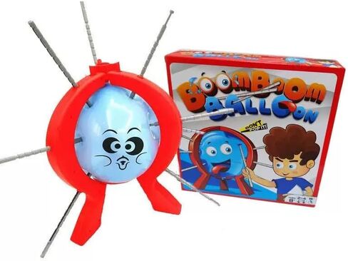 Balloon Blast Party Game Set Entertaining Family Tabletop Game Comes with 10 Balloons 9 Sticks Dice Stand Red Frame Party Supplies Party Supplies in Saudi Arabia