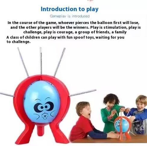 Balloon Blast Party Game Set Entertaining Family Tabletop Game Comes with 10 Balloons 9 Sticks Dice Stand Red Frame Party Supplies Party Supplies in Saudi Arabia