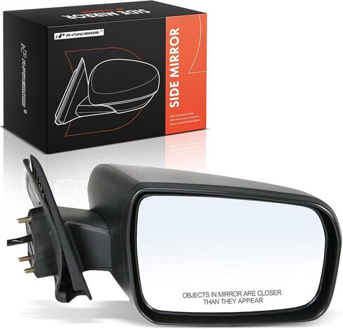 مرآة باب كهربائية جانبية للركاب من A-Premium متوافقة مع Mitsubishi Galant 2004-2012 - مرآة رؤية خلفية خارجية غير قابلة للتسخين قابلة للطي باللون الأسود in Kuwait