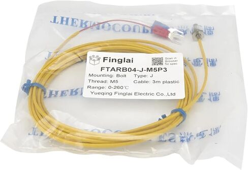FTARB04 K J Type M5 Bolt Head 3 metres Plastic Cable 3D Printer thermocouple Screw Temperature Sensor(J Type) in Saudi Arabia