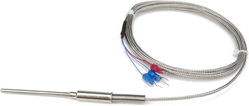 FTARP08 PT100 Type 50mm Flexible Probe 2m Metal Braided Cable sheathed RTD Temperature Sensor(B 3mm Diameter) in Saudi Arabia