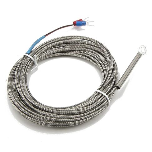 7m Metal Shielded Cable with 5mm 6mm 10mm Diameter Hole Ring for thermocouple Temperature Sensor(K 5mm Hole) in Saudi Arabia