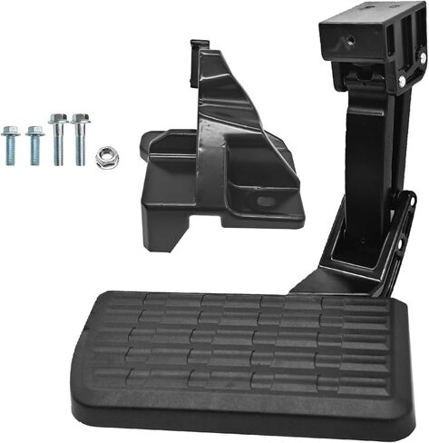Nuaquie PTS30-34000 Retractable Bed Step for Toyota Tundra 2022-2024, Foldable Rear Bumper Step & Tailgate Accessory, Black Aluminum Alloy Truck Side Step - Replaces OEM # PTS30-34000 in Saudi Arabia
