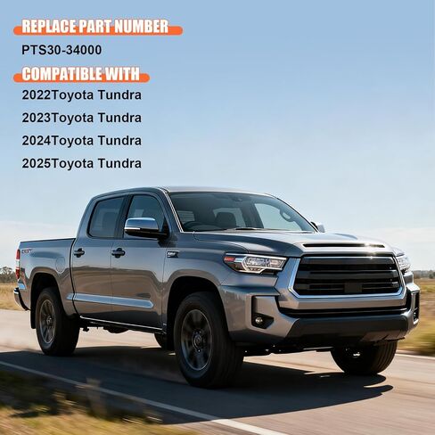 Nuaquie PTS30-34000 Retractable Bed Step for Toyota Tundra 2022-2024, Foldable Rear Bumper Step & Tailgate Accessory, Black Aluminum Alloy Truck Side Step - Replaces OEM # PTS30-34000 in Saudi Arabia