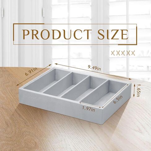 Amylove 4 Pcs Large Glasses Box Tray 8 Grids Stackable Jewelry Display Organizer Detachable Sunglass Holder (Beige) in Kuwait