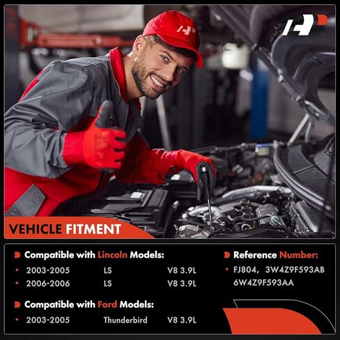 مجموعة حاقن الوقود A-Premium ذات 4 فتحات مكونة من 8 قطع متوافقة مع Ford Thunderbird 2003-2005 وLincoln LS 2003-2006، 3.9L، استبدال # 3W4Z9F593AB، 6W4Z9F593AA in Kuwait