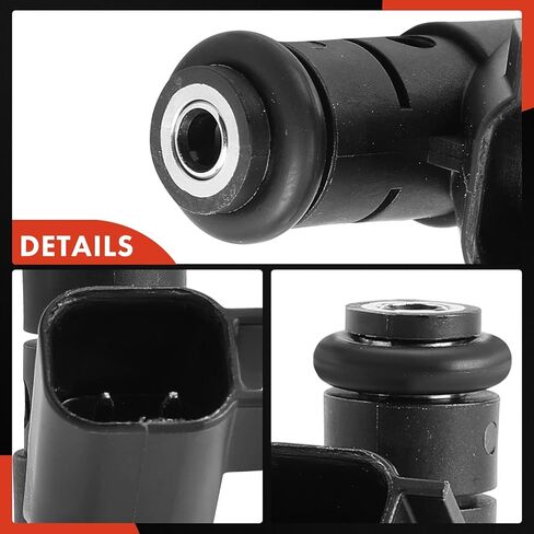 مجموعة حاقن الوقود A-Premium ذات 4 فتحات مكونة من 8 قطع متوافقة مع Ford Thunderbird 2003-2005 وLincoln LS 2003-2006، 3.9L، استبدال # 3W4Z9F593AB، 6W4Z9F593AA in Kuwait
