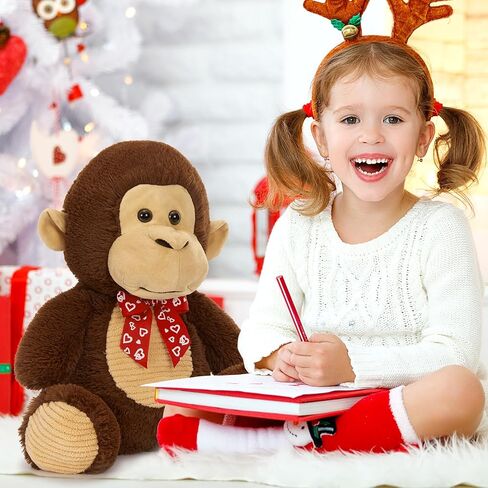 15" Valentine's Day Teddy Bear - Cuddly Teddy Bear Stuffed Animal with Balloon & Love Embroidery, Perfect Couples' Gift‌ in Saudi Arabia