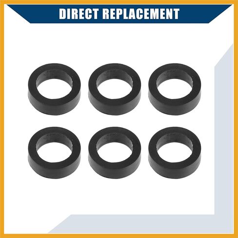 16636-0B010 Fuel Injector Seal O-Ring for Nissan Frontier 1999-2004 / Injector Lower Insulator/Durable / 6 Pcs Black Replacement in Saudi Arabia