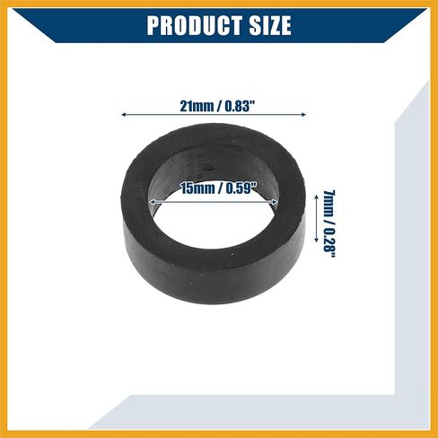 16636-0B010 Fuel Injector Seal O-Ring for Nissan Frontier 1999-2004 / Injector Lower Insulator/Durable / 6 Pcs Black Replacement in Saudi Arabia
