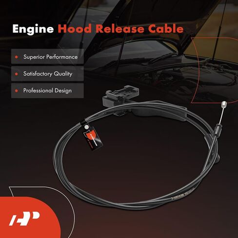 كابل تحرير مزلاج غطاء المحرك الأمامي الممتاز مع مقبض متوافق مع Saturn Ion 2003 2004 2005 2006 2007، 74.88 بوصة in Kuwait