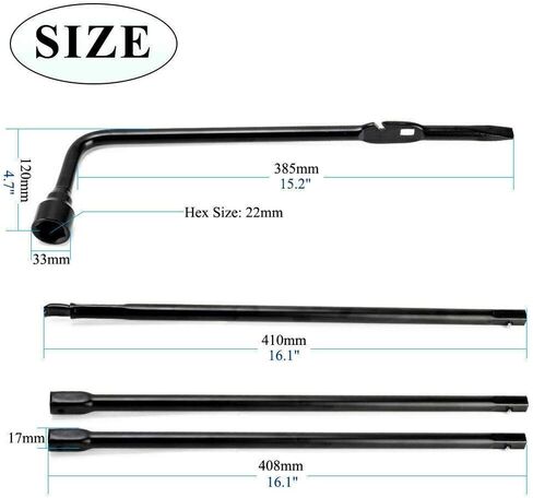 مفتاح الإطارات الاحتياطية لـ 2000-2014 تشيفي سيلفرادو 1500 2500 3500 مفتاح ربط الإطارات الاحتياطية تمديد 2T رافعة رفع مجموعة أدوات إصلاح الإطارات in Kuwait