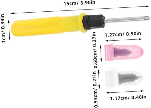 Ciieeo 1Set طقم إصلاح الإطارات الخدمة الذاتية المسمار المقابس لإصلاح ثقب سريع مجموعة أدوات الثقيلة المدمجة مع مفك البراغي للسيارات والدراجات النارية وAtvs متعددة الاستخدامات على جانب الطريق in Saudi Arabia