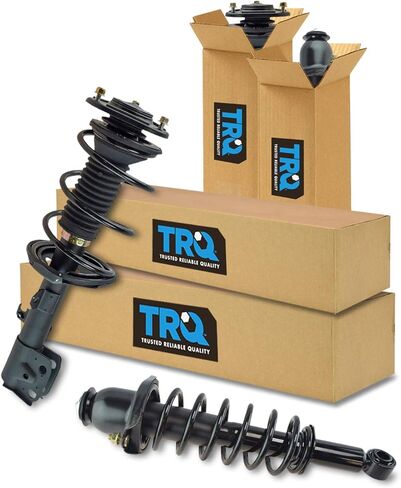 TRQ Front and Rear Strut & Coil Spring Assembly Set Driver & Passenger Sides Compatible with 09-10 Toyota Corolla in Saudi Arabia