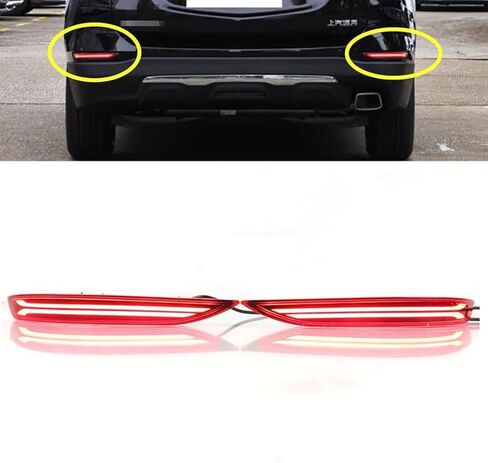 Led Rear Bumper Reflectror light Compatible With 2017-2022 Chevy Equinox LED Tail Light LED Driving Brake Light Sequential Turn Signal Light Accessories in Saudi Arabia