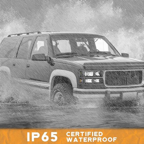 WEELMOTO Headlight Assembly for 94-98 GMC Sierra C/K Yukon 1500 2500 1994 1995 1996 1997 1998 Fit Chevy C/K Suburban Chrome Bumper Lights+Headlights+Signal Corner Lights Lamps in Saudi Arabia