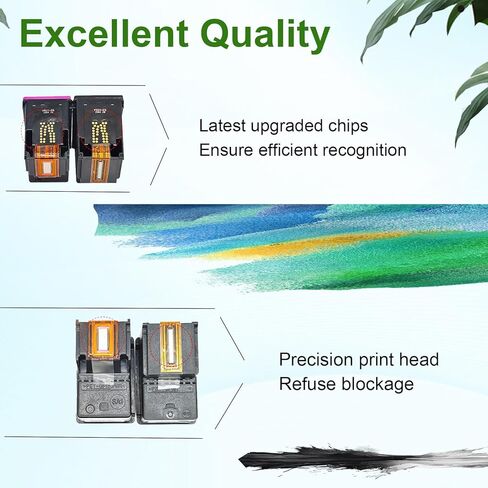 46XL Ink Cartridges Set Compatible for HP 46 XL Ink with Chip Work for HP Deskjet Ink Advantage 2020hc 2029 2520hc 2529 4729 Printers (1 Black) in Saudi Arabia