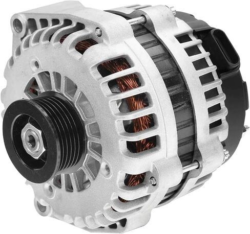 Detroit Axle - Alternator for Chevy GMC Silverado Sierra Savana 1500HD 2500HD Express 3500 Avalanche 2500 Trailblazer Tahoe Envoy Rainier Escalade Ascender, Alternator with 6 Groove Pulley Replacement in Saudi Arabia