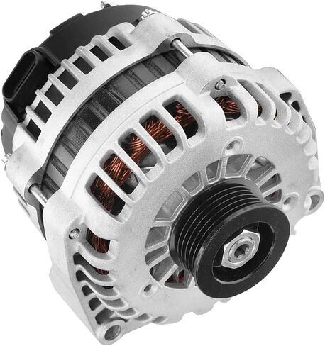Detroit Axle - Alternator for Chevy GMC Silverado Sierra Savana 1500HD 2500HD Express 3500 Avalanche 2500 Trailblazer Tahoe Envoy Rainier Escalade Ascender, Alternator with 6 Groove Pulley Replacement in Saudi Arabia
