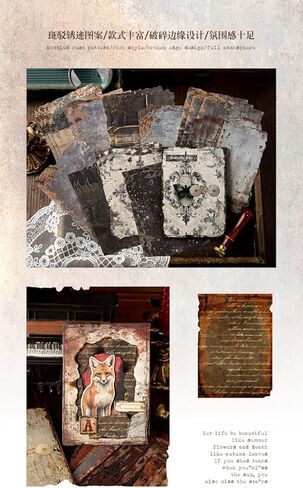 Vintage Style Scrapbooking Paper, Mottled Rust Shadow Series, Blue Brown, Lightweight Paper, 3.93x5.51 Inch, 180 Sheets, Decorative Writing Paper in Saudi Arabia