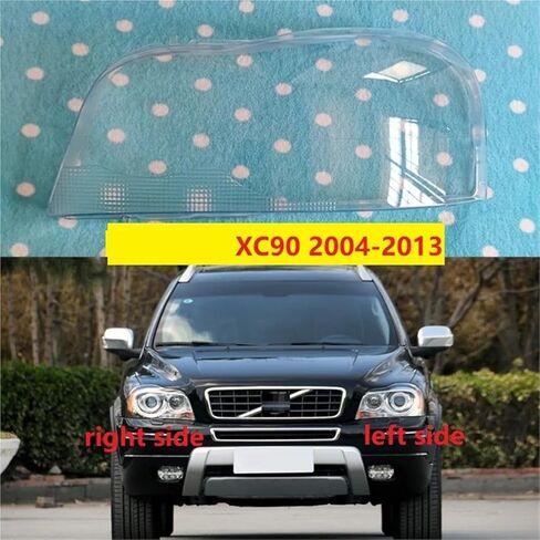 Compatible for Volvo XC90 2004-2013 Front Headlight Shell Lampshade Transparent Cover Headlights Glass Headlamp Lens Cover Glass Lamp Shell(2PCS left and right) in Saudi Arabia