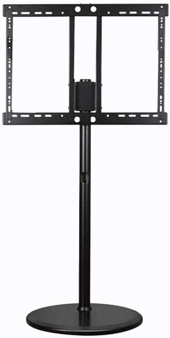 Universal Swivel Table Top TV Stand Stainless Steel TV Floor Stand with Brackets for 12 27 Inches TVs Black Monitor Stand Up to 20KG ng in Saudi Arabia