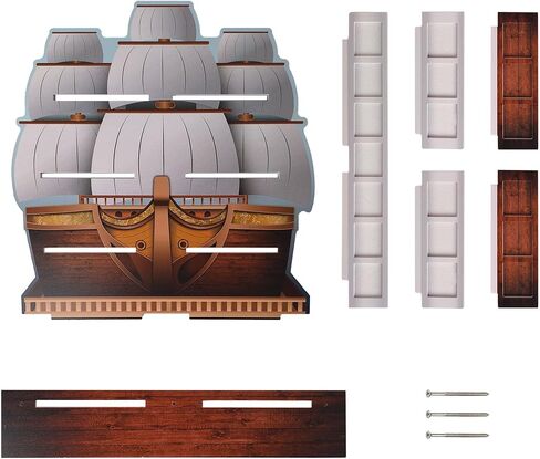 Pirate Ship Display Shelf for Funko Bitty Pops One Piece Series – Wall-Mountable Bitty Pop Organizer Rack & Decorative Pirate Ship Shelf in Saudi Arabia