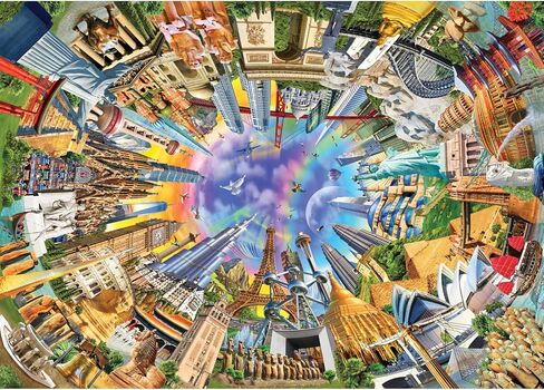 Anatolian Puzzle - Wonderful World Map, 3000 Piece Jigsaw Puzzle, 4923, Multicolor in Kuwait