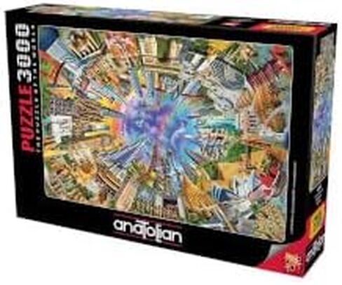 Anatolian Puzzle - Wonderful World Map, 3000 Piece Jigsaw Puzzle, 4923, Multicolor in Kuwait