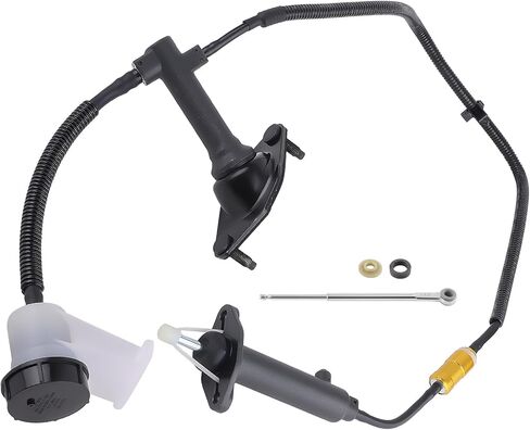 maXpeedingrods Pre-Filled Clutch Master Cylinder & Slave Cylinder Line Assembly for Dodge Dakota 3.7L 2004-2009, for Mitsubishi Raider 3.7L 2006-2009, Replace CC649048 in Saudi Arabia