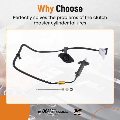 maXpeedingrods Pre-Filled Clutch Master Cylinder & Slave Cylinder Line Assembly for Dodge Dakota 3.7L 2004-2009, for Mitsubishi Raider 3.7L 2006-2009, Replace CC649048 in Saudi Arabia