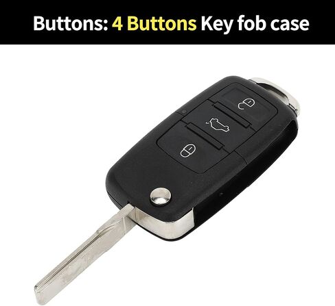 X AUTOHAUX Key Shell Case Keyless Entry Remote Key Fob Replacement Case for Volkswagen Tiguan Golf Passat Jetta 2011-2016 4 Buttons in Saudi Arabia