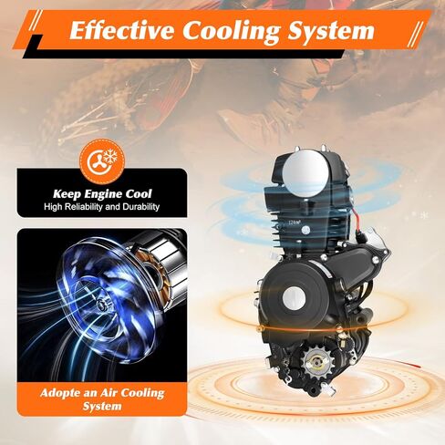 125cc Engine for ATV, 4 Stroke Engine for Go Kart, Motorcycle Engine with Motor, Mud Motor Kit for Bike, Small Engine Parts in Saudi Arabia