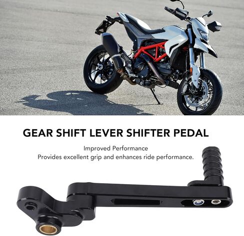 Bnineteenteam Motorcycle Shift Lever, Adjustable Gear Shift Lever, Aluminum Alloy Shifter Pedal for Hypermotard 820 SP 2013-2015, 939 SP 2016-2019, 821 2013-2015 (Black in Saudi Arabia