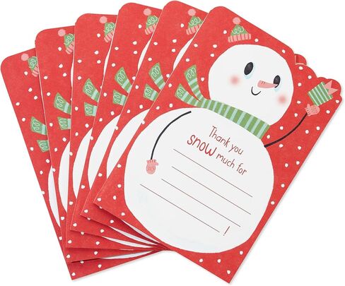 American Greetings Fill in the Blank Christmas Thank You Cards from Kid, Snowman (6-Count) in Saudi Arabia