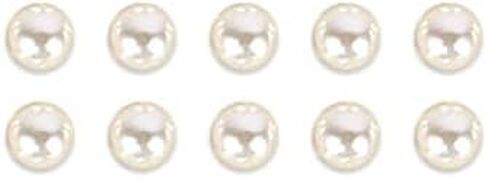10 Sets Pearl Buttons, No Sew Easy Brooch Button, Pearl Brooch Pins Fixed Pins No Tool Removable Reusable for Shirt Blouse Dress Sweater Shawl (10mm) in Saudi Arabia