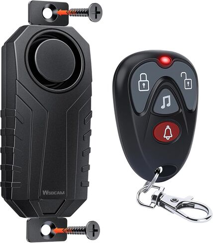 WSDCAM 113dB Bike Alarm Catalytic Converter Alarm Wireless Anti Theft Vibration Motion Sensor Vehicle Security Alarm System Waterproof Motorcycle Alarm Bicycle Alarm with Remote (NO Heat Resistance) in Kuwait