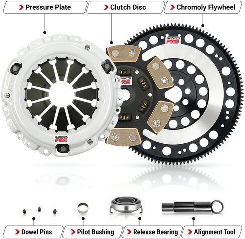 CMP Stage 3 Race Clutch Kit with Chromoly Flywheel for 2002-2006 RSX 2007-2010 CSX TYPE-S, 2006-2011 Civic Si 2.0L K20A2 K20Z1 K20Z3 6-speed in Saudi Arabia