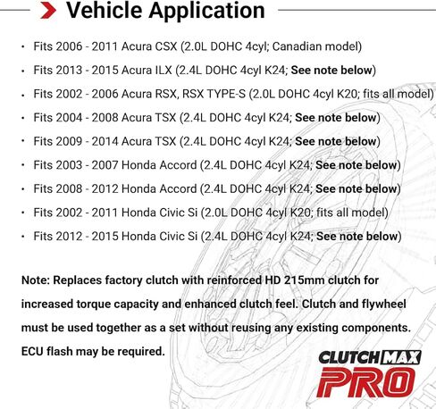 CMP Stage 3 Race Clutch Kit with Chromoly Flywheel for 2002-2006 RSX 2007-2010 CSX TYPE-S, 2006-2011 Civic Si 2.0L K20A2 K20Z1 K20Z3 6-speed in Saudi Arabia
