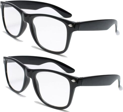 V.W.E. 2 Pairs Deluxe Reading Glasses - Comfortable Stylish Simple Readers Magnification (1 tortoise 1 black, 2.25 x) in Saudi Arabia