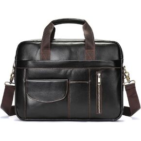 Briefcase Business Bag Portable Top Layer Cowhide Computer in Kuwait