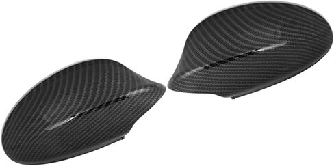 زوج الخارجي مرآة الرؤية الخلفية الإسكان الباب الجناح غطاء مرآة غطاء ألياف الكربون نمط لسيارات BMW 3-Series E90 E91 325i 328i 330i سيدان 2005-2008 استبدال in Kuwait